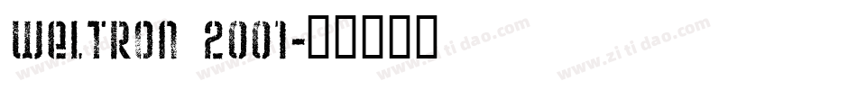 Weltron 2001字体转换